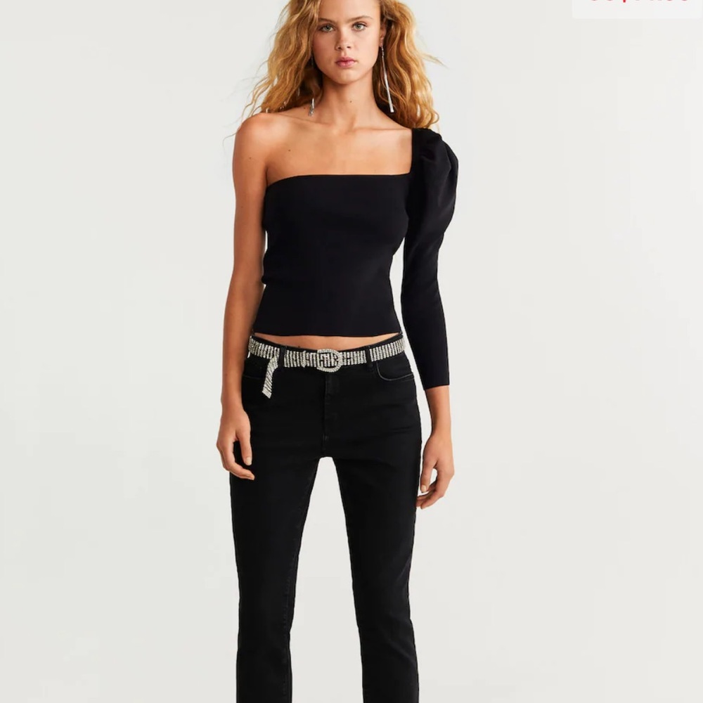 NWT Mango Puff sleeve top - Picture 5 of 9